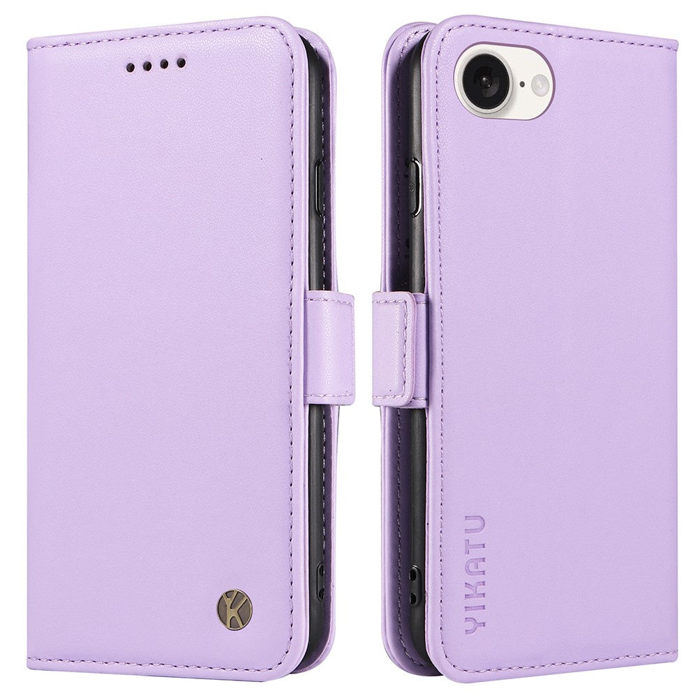 YIKATU YK-003 For iPhone 17e / 16e Case Leather Wallet Phone Cover Mobile Accessories
