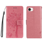 For iPhone 17th / 16th Phone Case with Stand Cat Tree Pattern Leather Wallet Mobile Cover