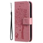 For iPhone 17th / 16th Phone Case with Stand Cat Tree Pattern Leather Wallet Mobile Cover