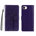 For iPhone 17th / 16th Phone Case with Stand Cat Tree Pattern Leather Wallet Mobile Cover