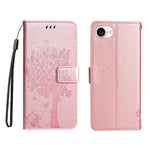 For iPhone 17th / 16th Phone Case with Stand Cat Tree Pattern Leather Wallet Mobile Cover
