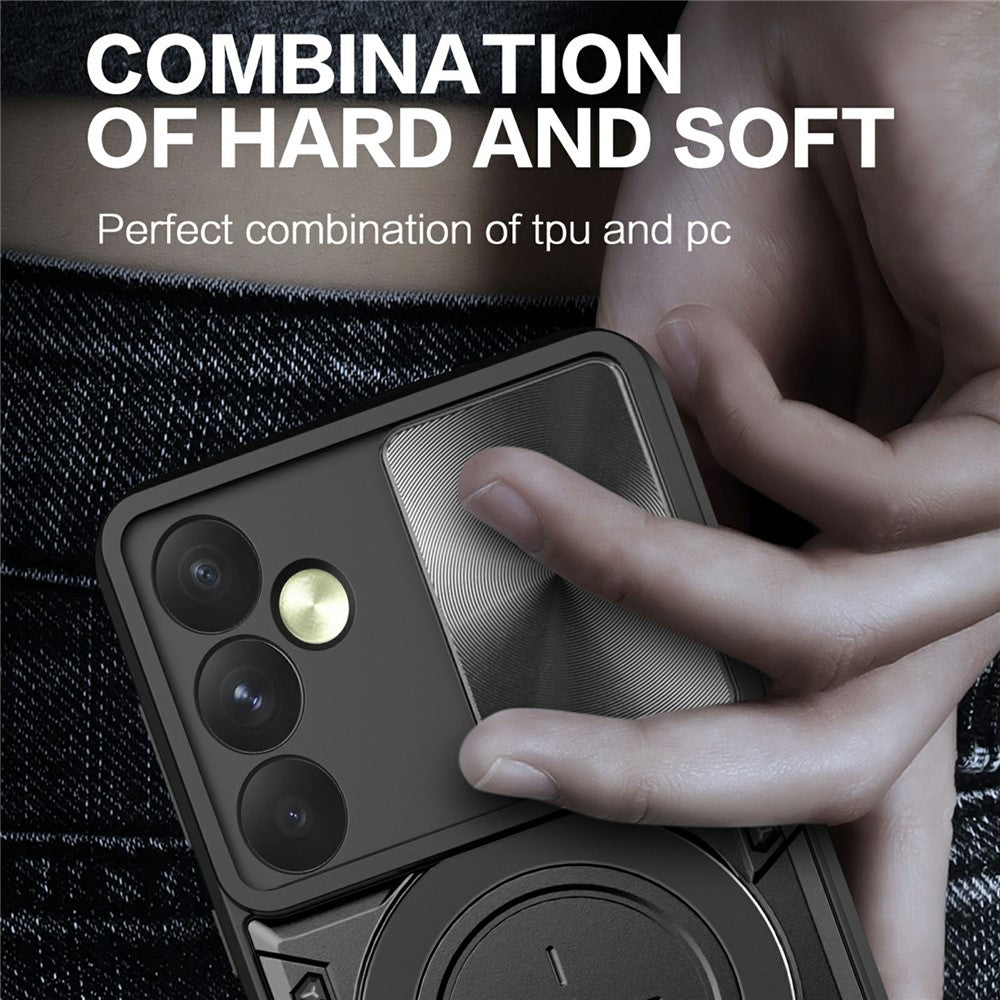 For Samsung Galaxy A35 5G Case Kickstand Armor TPU+PC Camera Protection Phone Cover