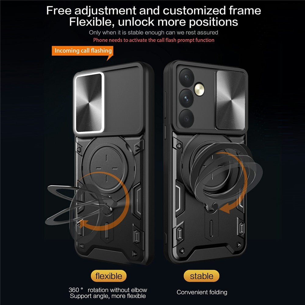 For Samsung Galaxy A35 5G Case Kickstand Armor TPU+PC Camera Protection Phone Cover