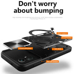 For Xiaomi Redmi Note 12S 4G Case Anti-Drop TPU+PC Phone Cover with Kickstand, Slide Lens Lid