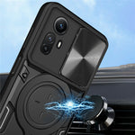 For Xiaomi Redmi Note 12S 4G Case Anti-Drop TPU+PC Phone Cover with Kickstand, Slide Lens Lid