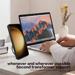 For Xiaomi Redmi Note 12S 4G Case Anti-Drop TPU+PC Phone Cover with Kickstand, Slide Lens Lid