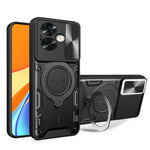 For Oppo A79 5G / A2 5G Case Sliding Camshield TPU+PC Shockproof Phone Cover with Kickstand