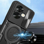 For Oppo A79 5G / A2 5G Case Sliding Camshield TPU+PC Shockproof Phone Cover with Kickstand