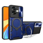 For Oppo A79 5G / A2 5G Case Sliding Camshield TPU+PC Shockproof Phone Cover with Kickstand