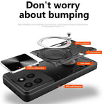 For Honor X8b 4G Cover TPU+PC Ring Kickstand Telefoncover Understøtter Magnetisk Bilholder