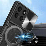 For Honor X8b 4G Cover TPU+PC Ring Kickstand Telefoncover Understøtter Magnetisk Bilholder