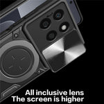 For Honor X8b 4G Cover TPU+PC Ring Kickstand Telefoncover Understøtter Magnetisk Bilholder