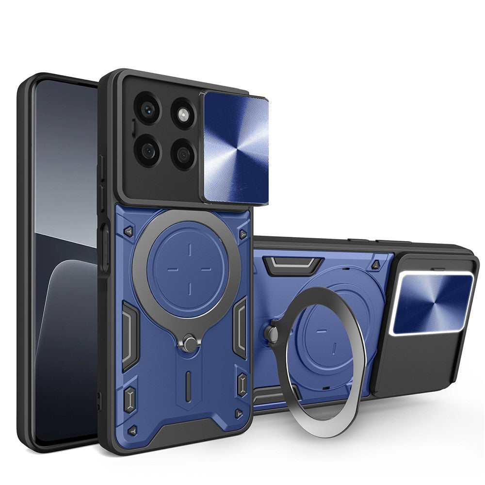For Honor X8b 4G Cover TPU+PC Ring Kickstand Telefoncover Understøtter Magnetisk Bilholder