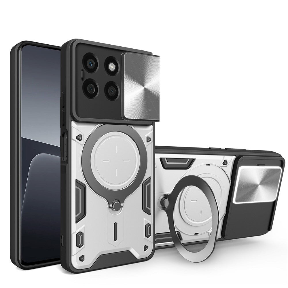 For Honor X8b 4G Cover TPU+PC Ring Kickstand Telefoncover Understøtter Magnetisk Bilholder