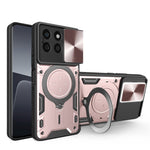 For Honor X8b 4G Cover TPU+PC Ring Kickstand Telefoncover Understøtter Magnetisk Bilholder