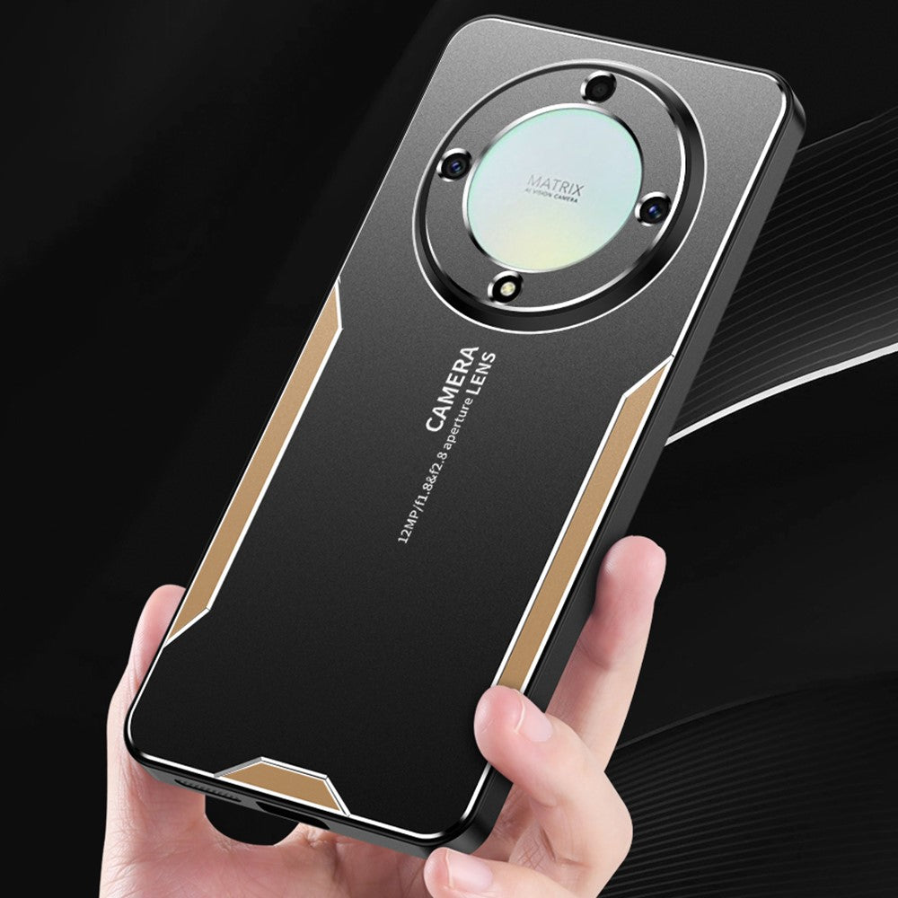 For Honor X9a 5G Case Aluminum Alloy+PC+TPU Military Drop Protection Phone Cover