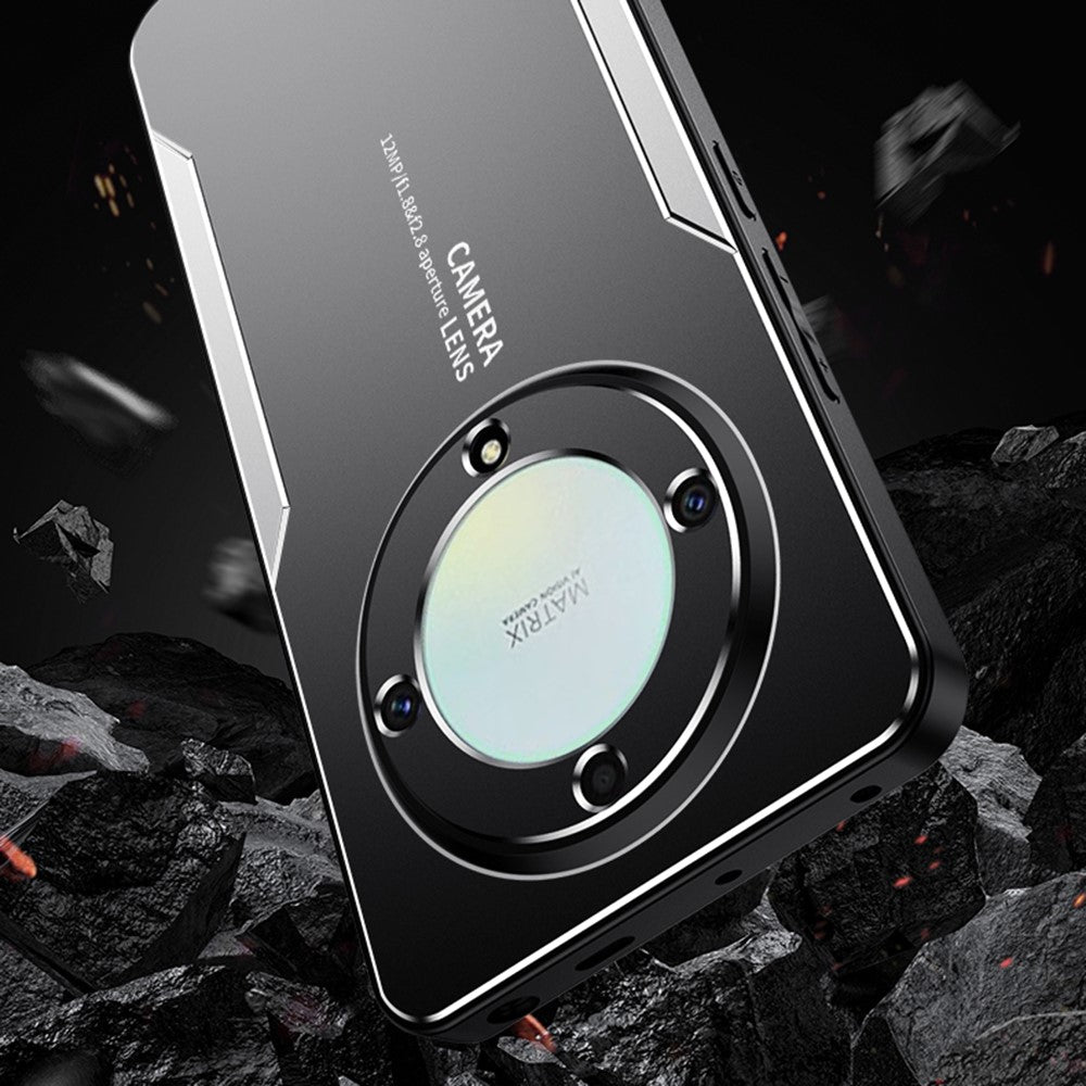For Honor X9a 5G Case Aluminum Alloy+PC+TPU Military Drop Protection Phone Cover