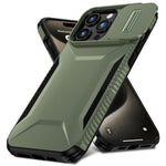 Til iPhone 15 Pro Cover TPU+PC Anti-skrid Telefoncover Skydelinse Faldsbeskyttelse