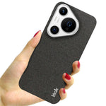 IMAK Ruiyi Series for Huawei Pura 70 Pro / Pura 70 Pro+ Case Fabric Texture Leather+PC Phone Back Cover