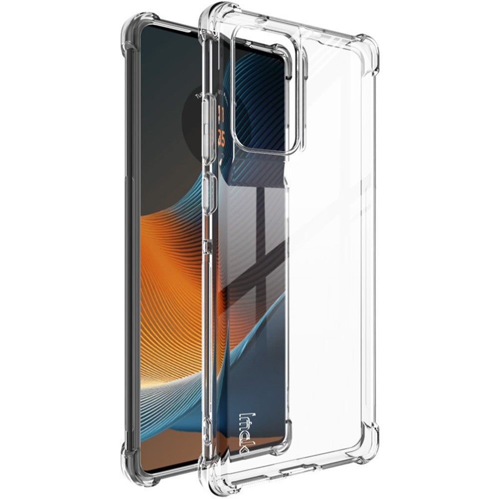 IMAK För Motorola G96 5G / Edge 50 Fusion 5G Genomskinligt Skal Fallsäker Airbag TPU Mobilmobil Baksida