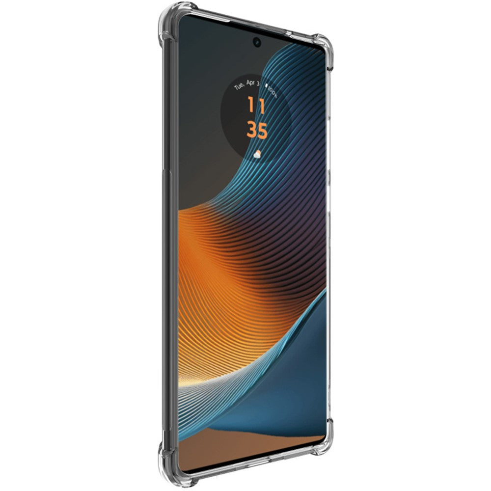 IMAK För Motorola G96 5G / Edge 50 Fusion 5G Genomskinligt Skal Fallsäker Airbag TPU Mobilmobil Baksida