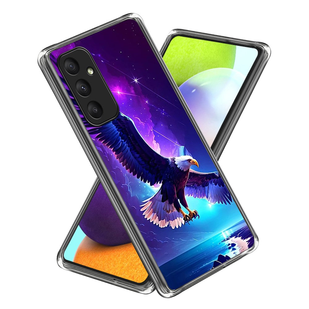Til Samsung Galaxy A55 5G Cover Mønstertryk Design TPU Fleksibelt Telefoncover