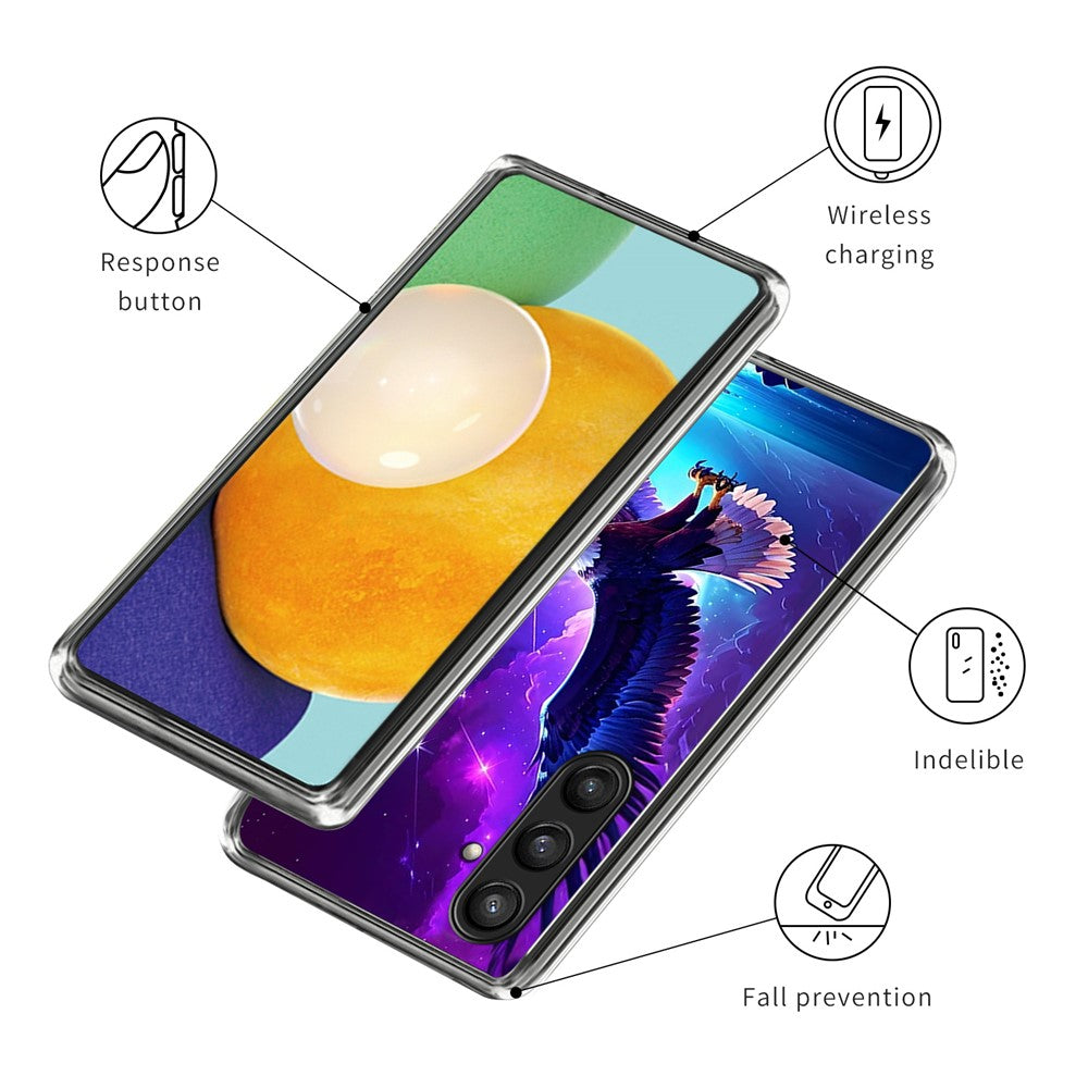 For Samsung Galaxy S24 Cell Phone Case Pattern Flexible TPU Cover