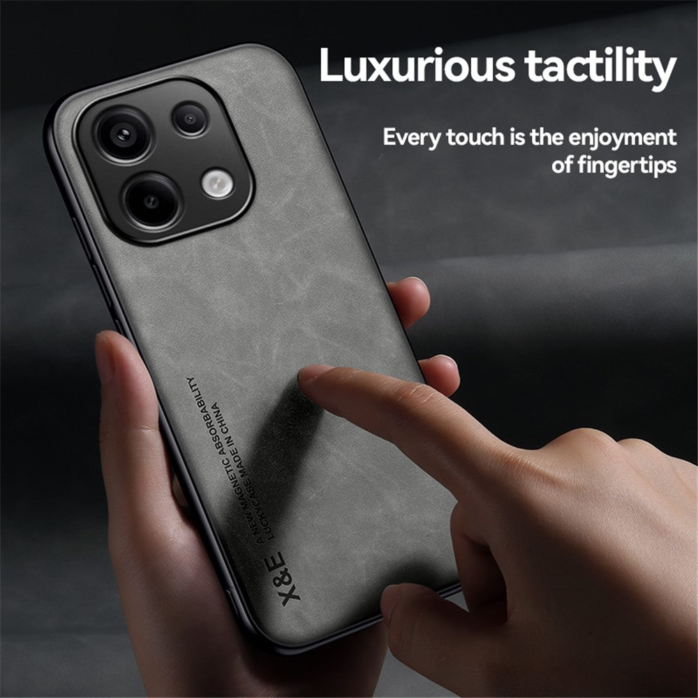 X&E For Xiaomi Redmi Note 13 Pro 4G / Poco M6 Pro 4G Case Slim Leather Back Cover