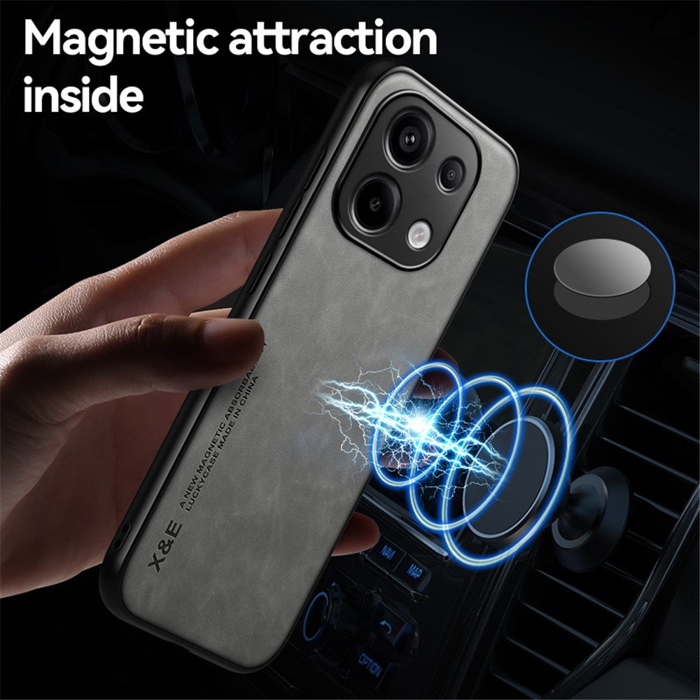 X&E For Xiaomi Redmi Note 13 Pro 4G / Poco M6 Pro 4G Case Slim Leather Back Cover