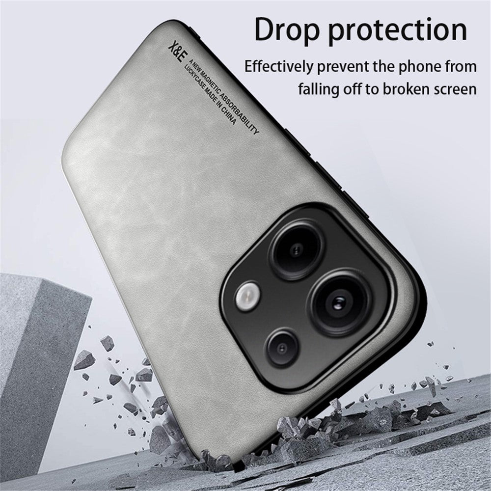 X&E For Xiaomi Redmi Note 13 Pro 4G / Poco M6 Pro 4G Case Slim Leather Back Cover