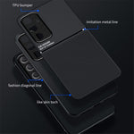 Til Samsung Galaxy A25 5G (Global) (161.0 x 76.5 x 8.3mm) Cover i PU-læder, slankt, stødsikkert bagcover