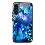 For Samsung Galaxy A24 4G (162.1 X 77.6 X 8.3mm) Back Protector Case TPU+Tempered Glass Phone Cover