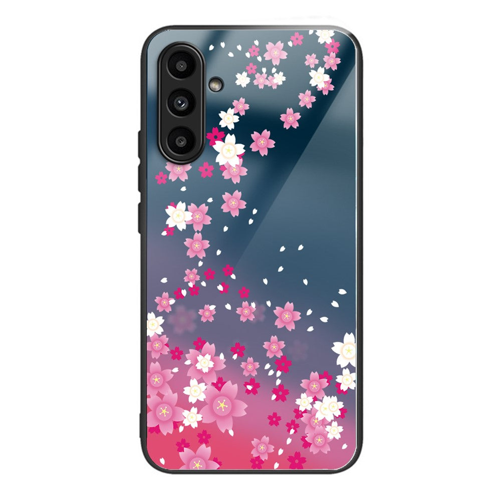 For Samsung Galaxy A24 4G (162.1 X 77.6 X 8.3mm) Back Protector Case TPU+Tempered Glass Phone Cover