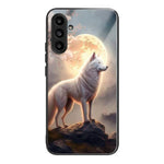 For Samsung Galaxy A24 4G (162.1 X 77.6 X 8.3mm) Back Protector Case TPU+Tempered Glass Phone Cover