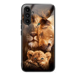 For Samsung Galaxy A24 4G (162.1 X 77.6 X 8.3mm) Back Protector Case TPU+Tempered Glass Phone Cover