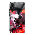 For Samsung Galaxy A24 4G (162.1 X 77.6 X 8.3mm) Back Protector Case TPU+Tempered Glass Phone Cover