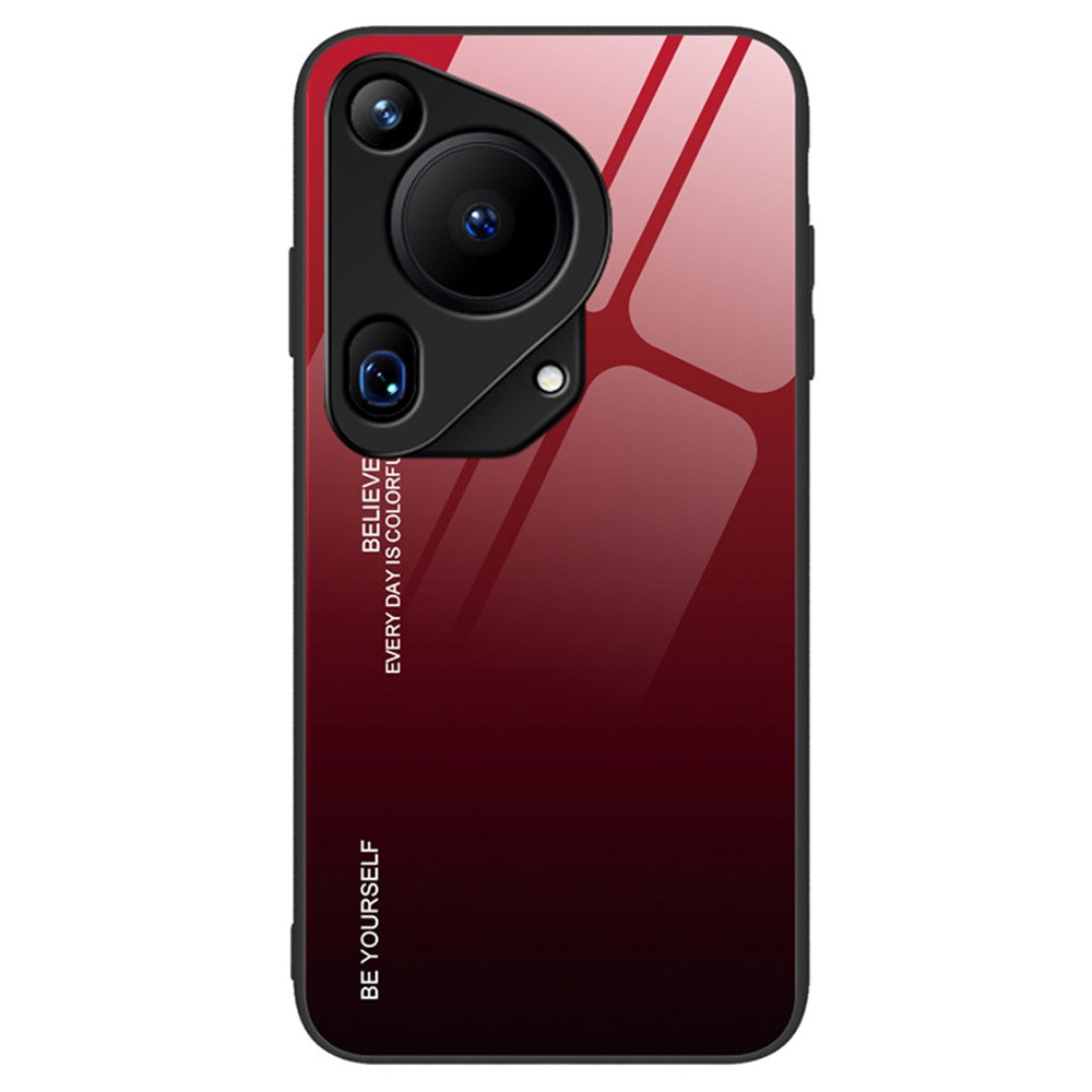 For Huawei Pura 70 Ultra Case Gradient Color Tempered Glass Phone Cover