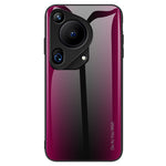 Huawei Pura 70 Ultra-skal i härdat glas + TPU-fodral i kolfiberstruktur