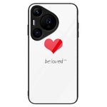 For Huawei Pura 70 Pro / Pura 70 Pro+ Case Pattern Design Tempered Glass Phone Cover