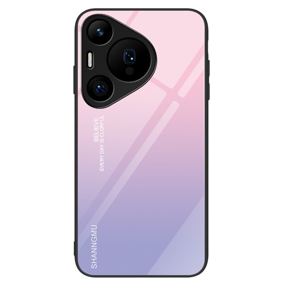 For Huawei Pura 70 Pro / Pura 70 Pro+ Case Pattern Design Tempered Glass Phone Cover