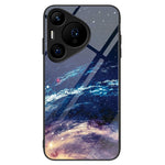 For Huawei Pura 70 Pro / Pura 70 Pro+ Case Pattern Design Tempered Glass Phone Cover