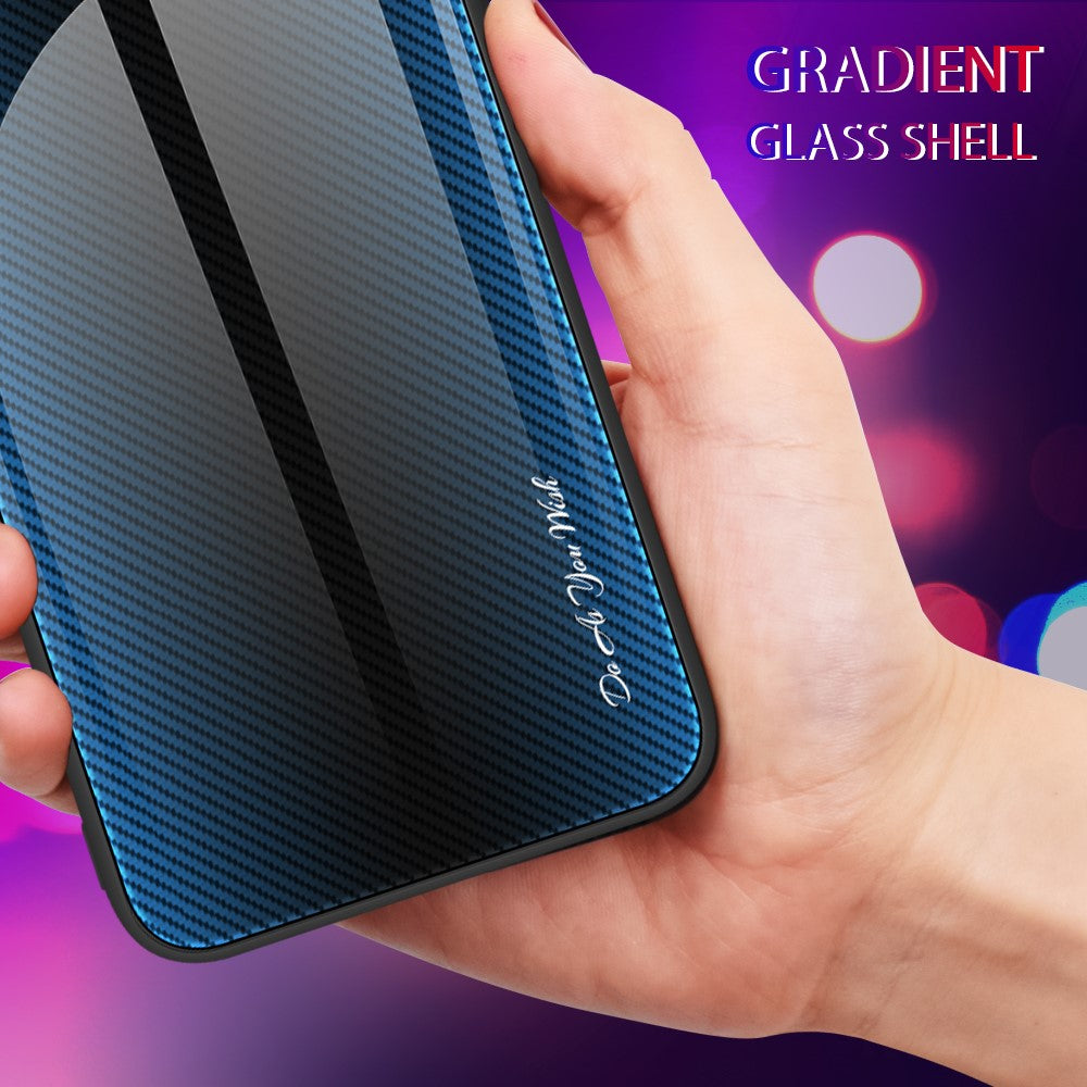 For Huawei Pura 70 Pro / 70 Pro+ Case Carbon Fiber Texture Tempered Glass+TPU Phone Cover