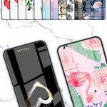 For Huawei Pura 70 Case Tempered Glass +PC+TPU Pattern Printing Mobile Phone Cover