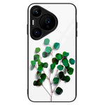 For Huawei Pura 70 Case Tempered Glass +PC+TPU Pattern Printing Mobile Phone Cover