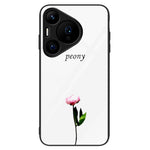 For Huawei Pura 70 Case Tempered Glass +PC+TPU Pattern Printing Mobile Phone Cover