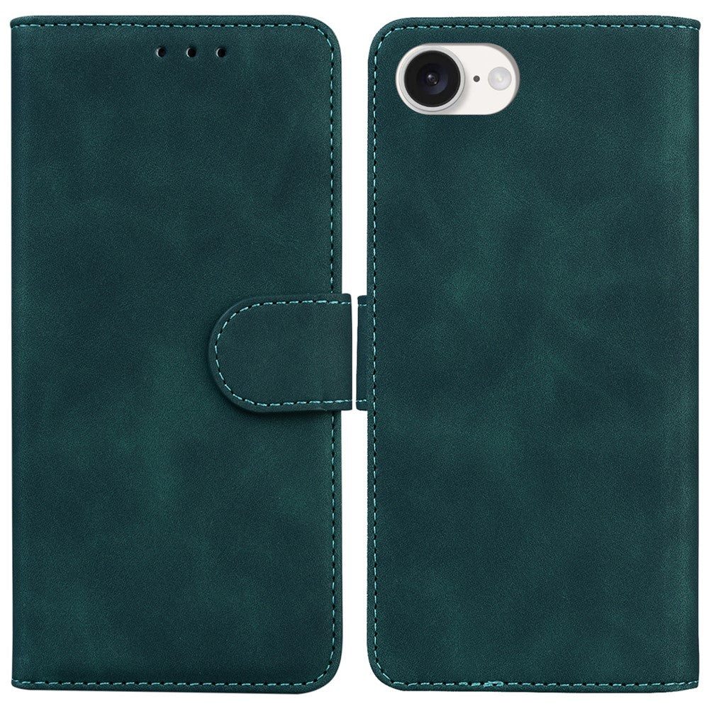 For iPhone 17th / 16th Case Anti-Drop Solid Color Leather Phone Cover Mobile Accessories