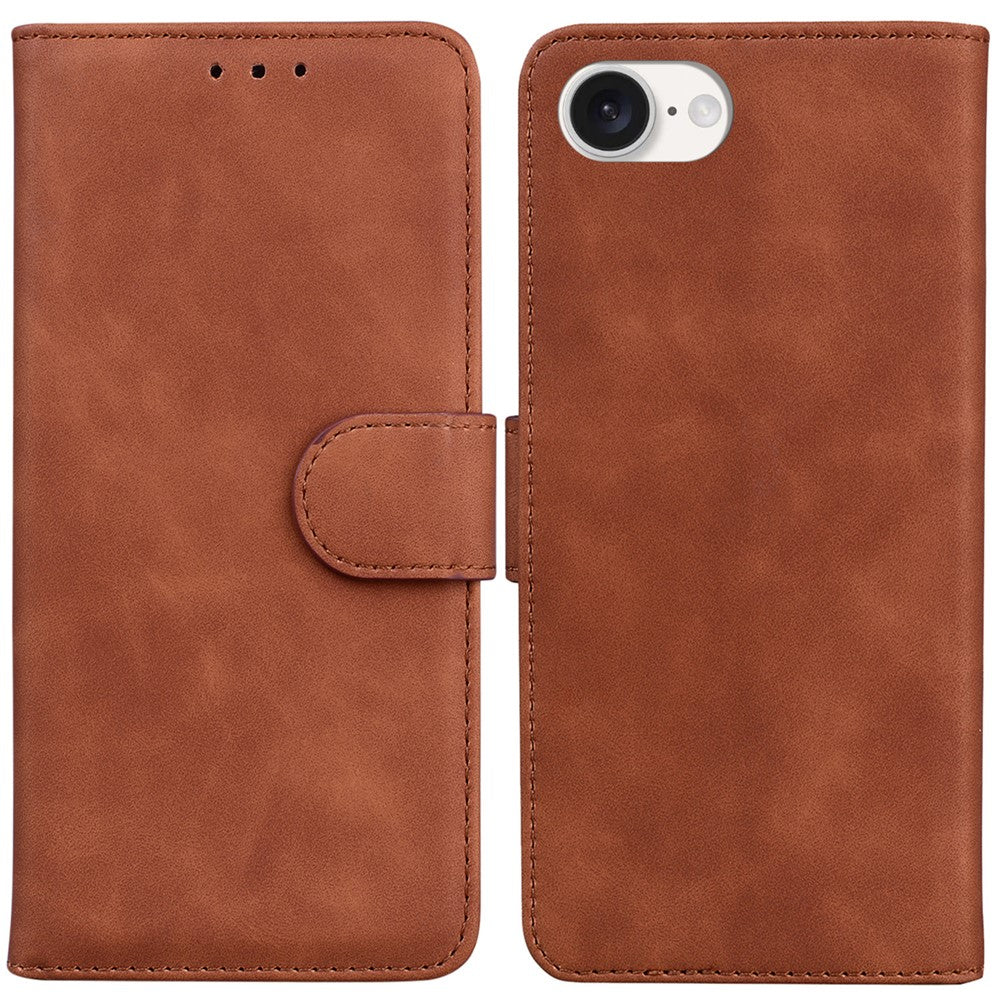 For iPhone 17th / 16th Case Anti-Drop Solid Color Leather Phone Cover Mobile Accessories