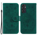 Samsung Galaxy M55 5G / C55 5G / F55 5G-mobilcover i blomstret PU-læder, flip-tegnebogsetui