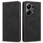 FORWENW For Xiaomi Redmi Note 13 Pro 4G / Poco M6 Pro 4G Case Rubberized Edge PU Leather Phone Cover
