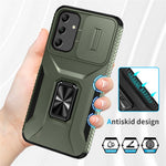 For Samsung Galaxy A25 5G (Global) (161.0 X 76.5 X 8.3mm) Case TPU+PC Ring Kickstand Phone Cover